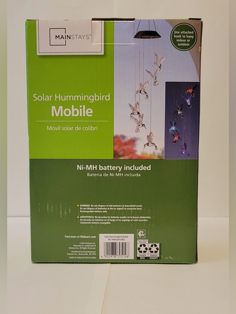 Solar Hummingbird Mobile - Picture 3 of 8